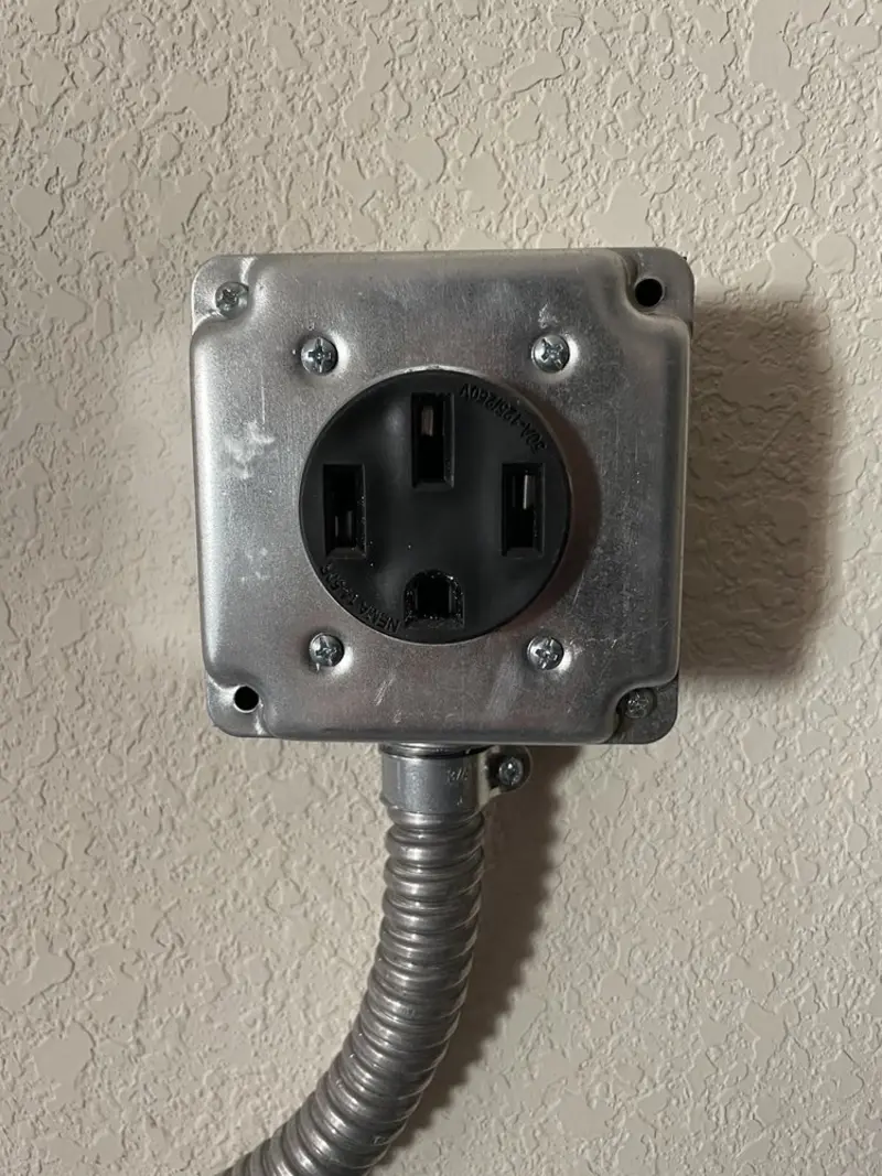 NEMA 14-50 outlet installed for Smart Home Electrical in Millstadt